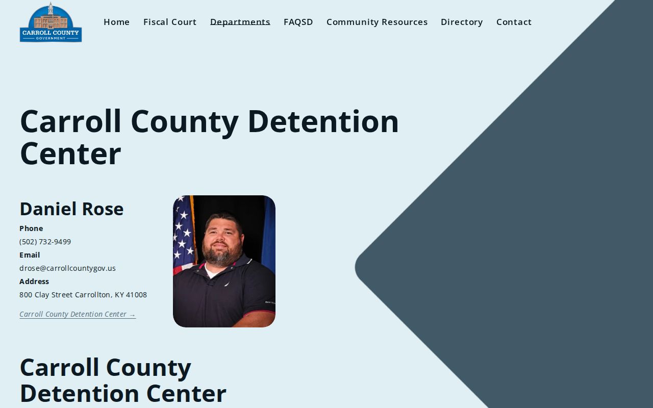 Carroll County Detention Center Owen County release records official page